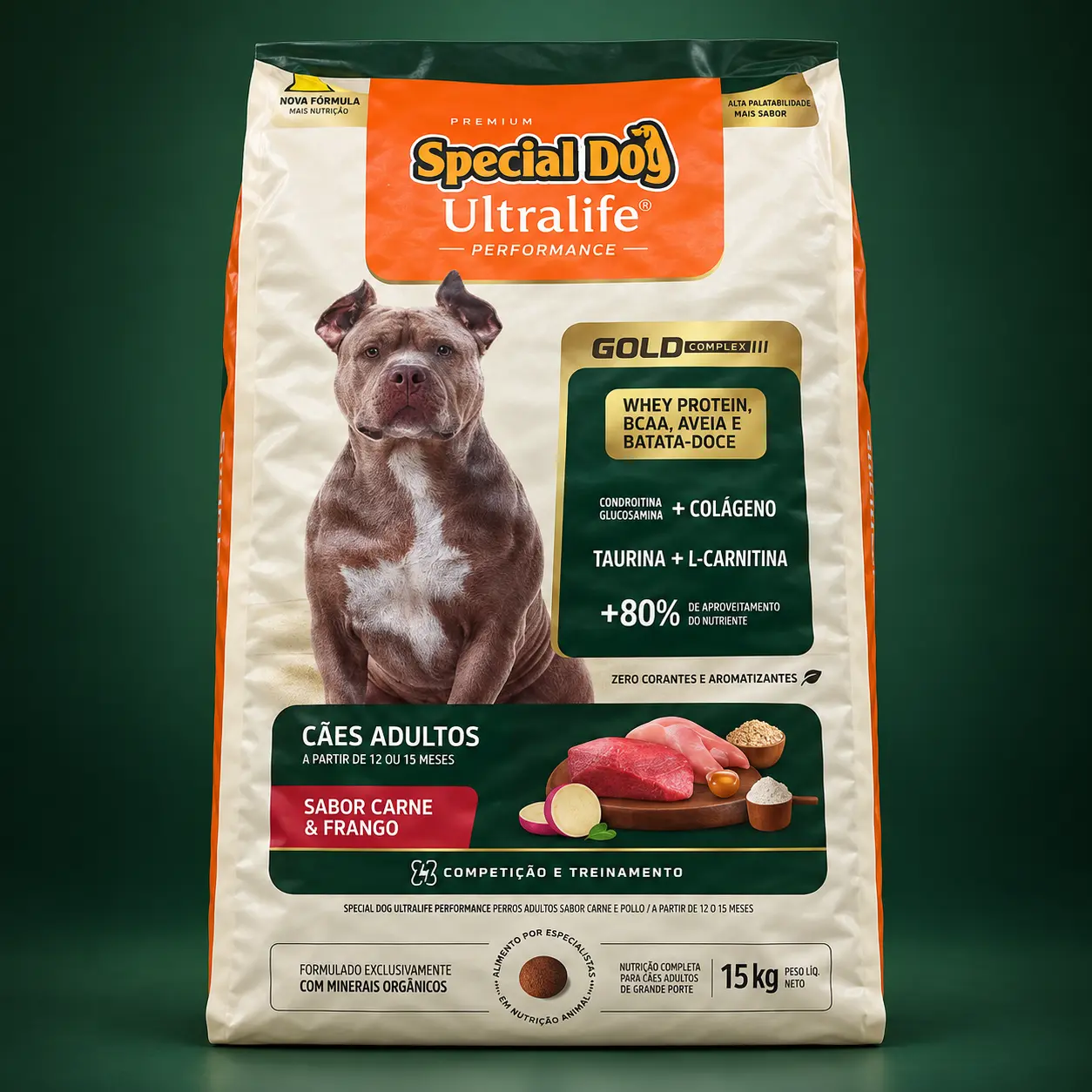 Special Dog Ultralife Performance Gold Adultos Carne e Frango