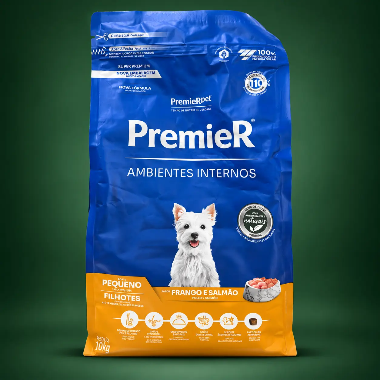 PremieR Ambientes Internos Porte Pequeno Filhotes Frango e Salmão