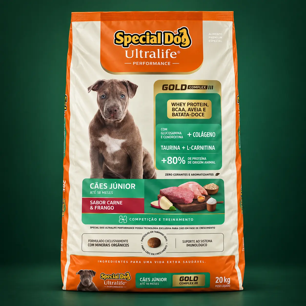 Special Dog Ultralife Performance Gold Júnior Carne e Frango