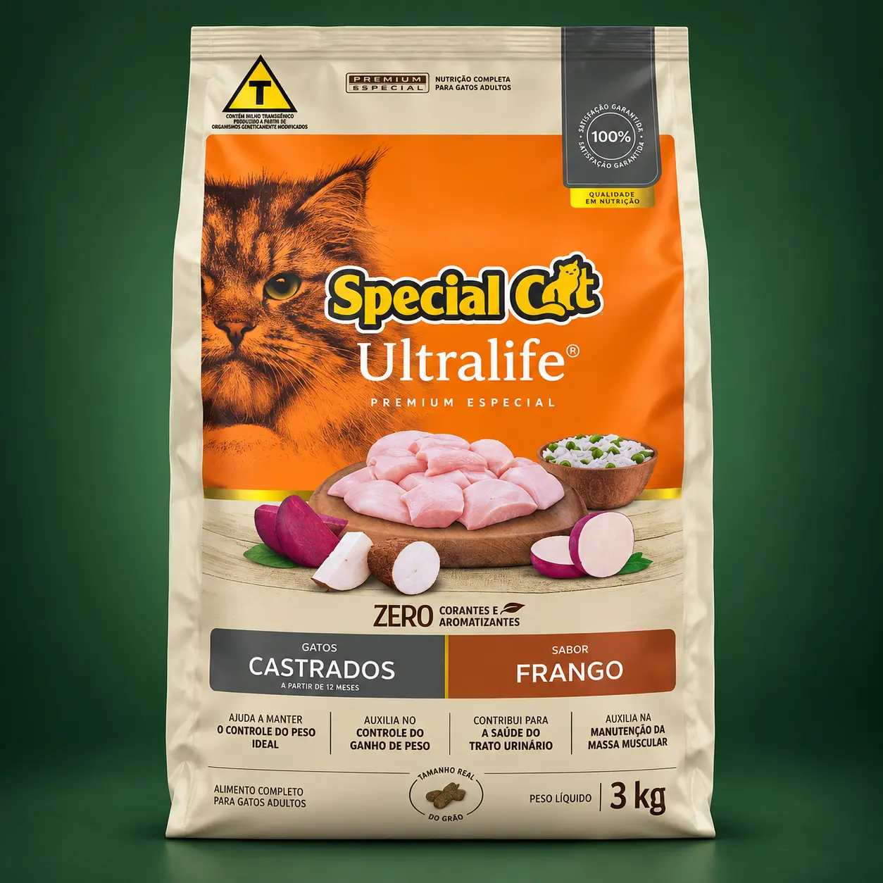 Special Cat Ultralife Gatos Castrados Frango 3 kg
