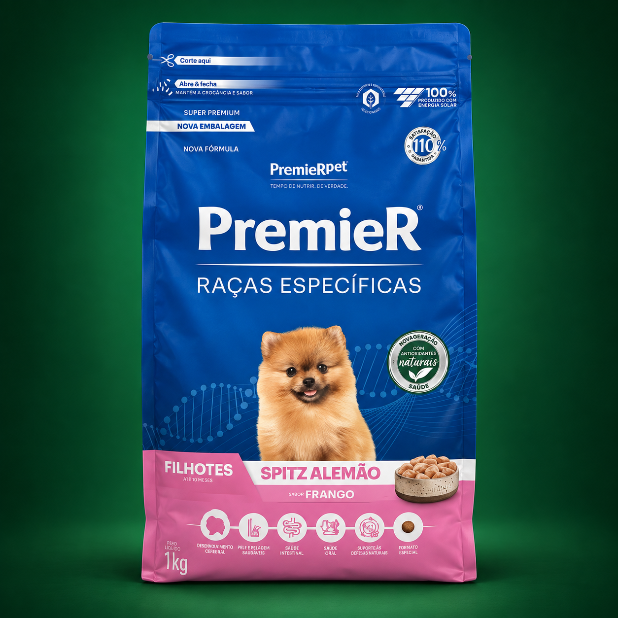 PremieR Raças Específicas Spitz Alemão Filhotes Frango