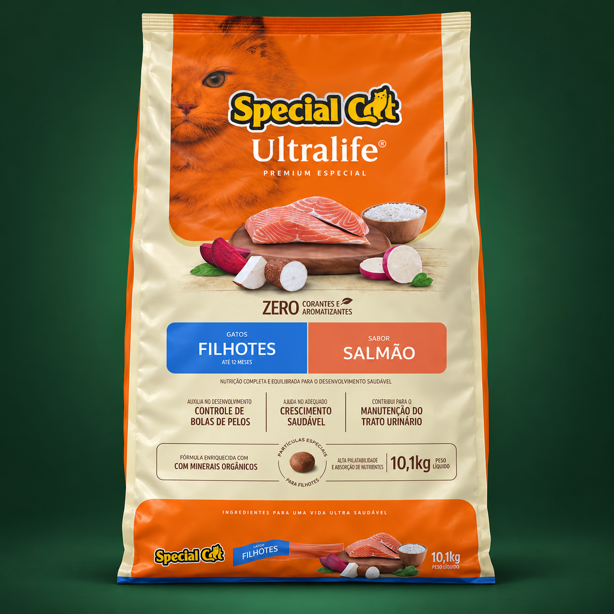 Special Cat Ultralife Gatos Filhotes Salmão 10,1 kg