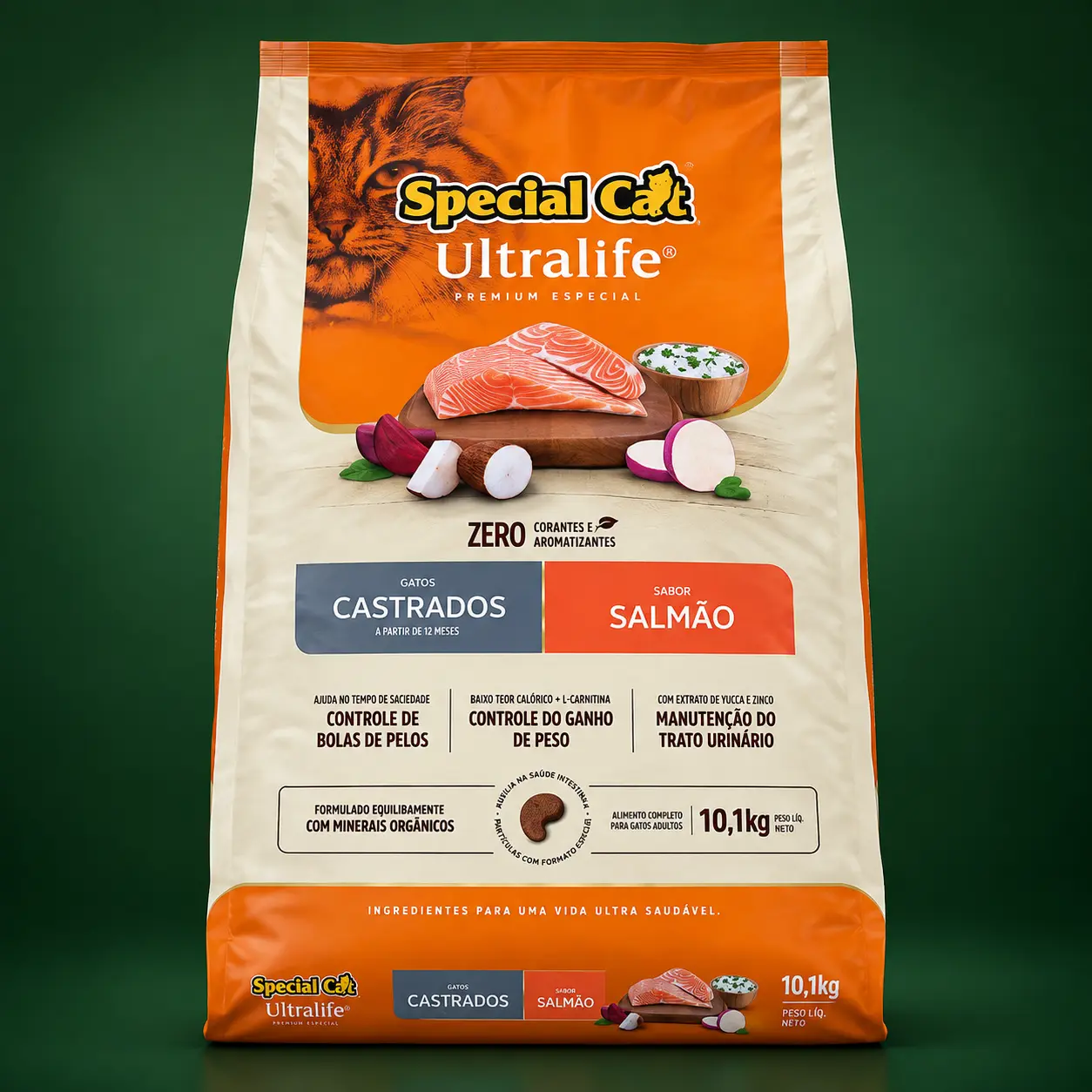 Special Cat Ultralife Gatos Castrados Salmão 10,1 kg