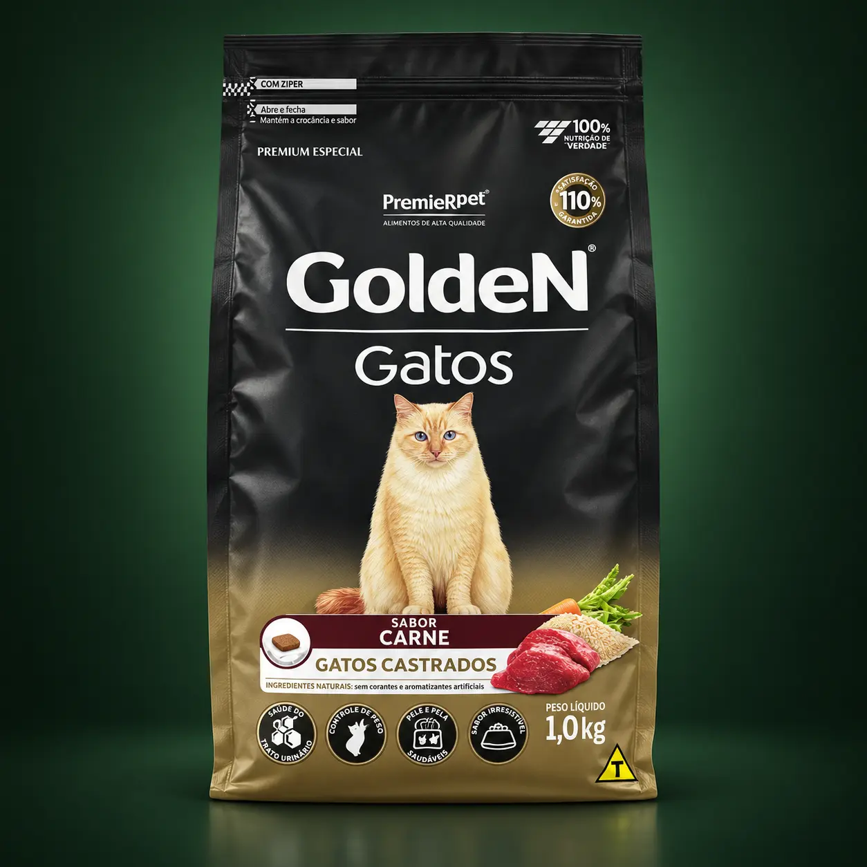 GoldeN Gatos Castrados Sabor Carne