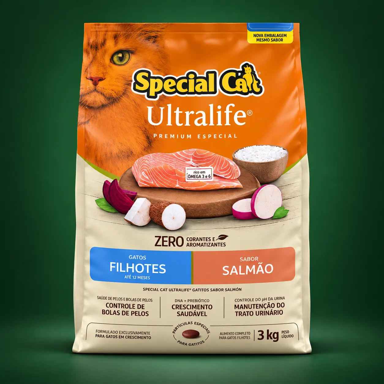 Special Cat Ultralife Gatos Filhotes Salmão 3kg