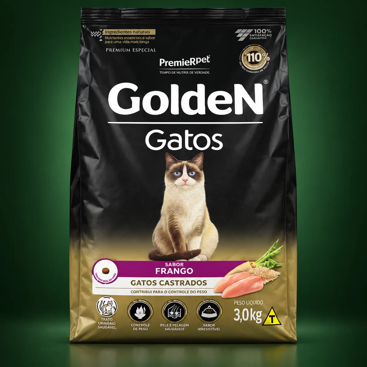 GoldeN Gatos Castrados Sabor Frango