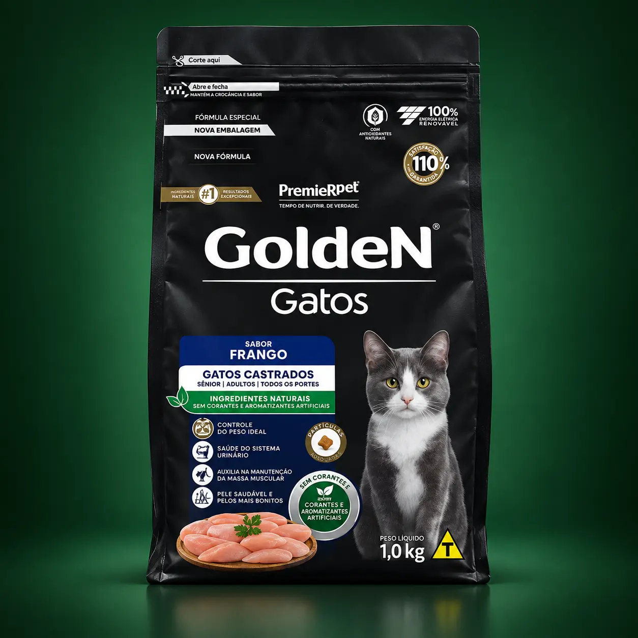 GoldeN Gatos Castrados Sabor Frango