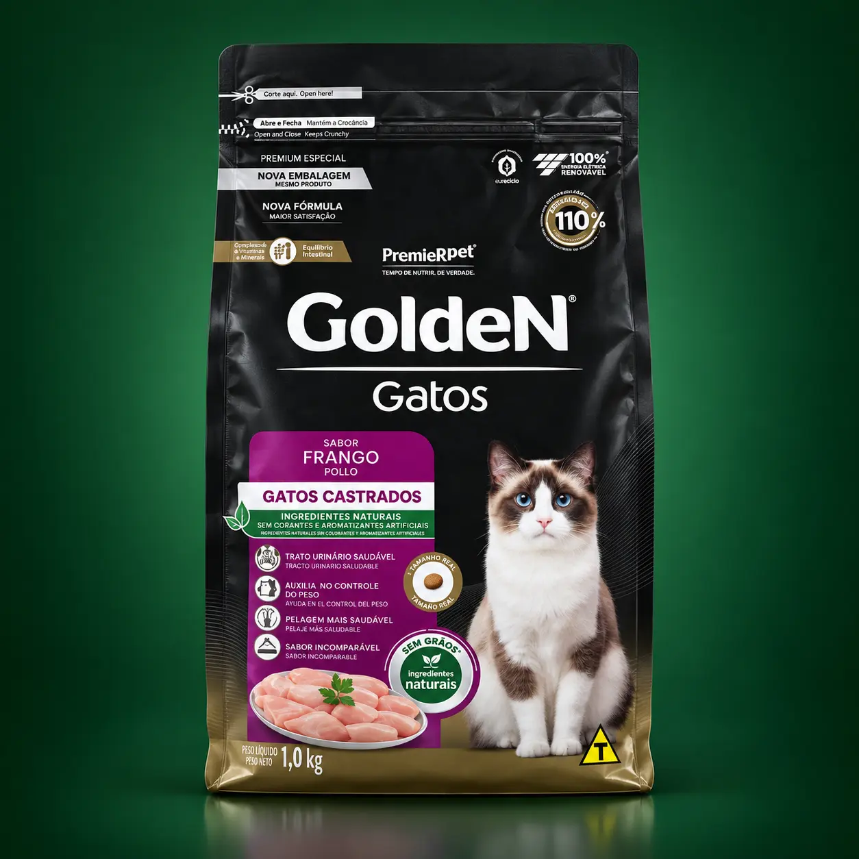 GoldeN Gatos Castrados Sabor Frango