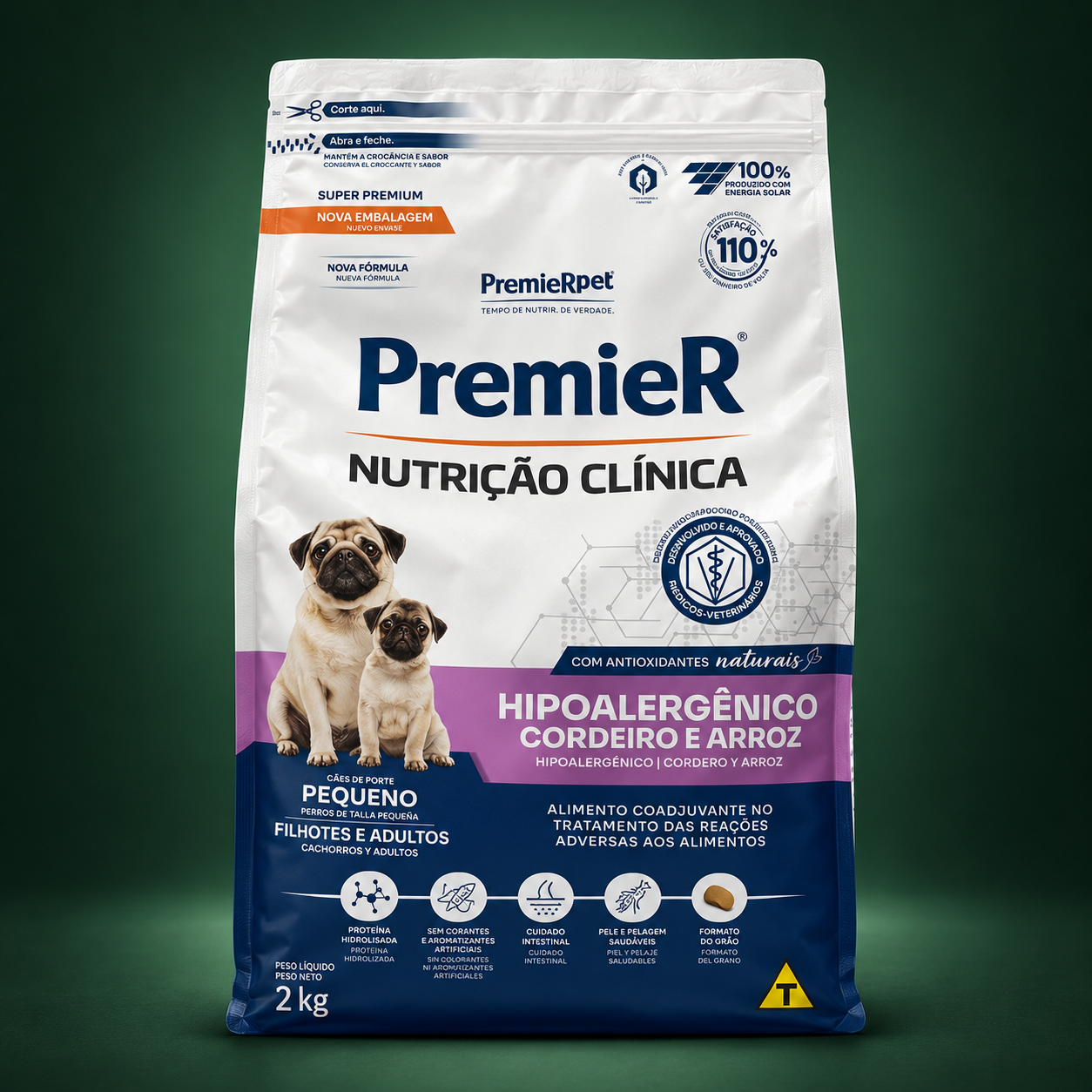 PremieR Nutrição Clínica Hipoalergênico Cordeiro e Arroz
