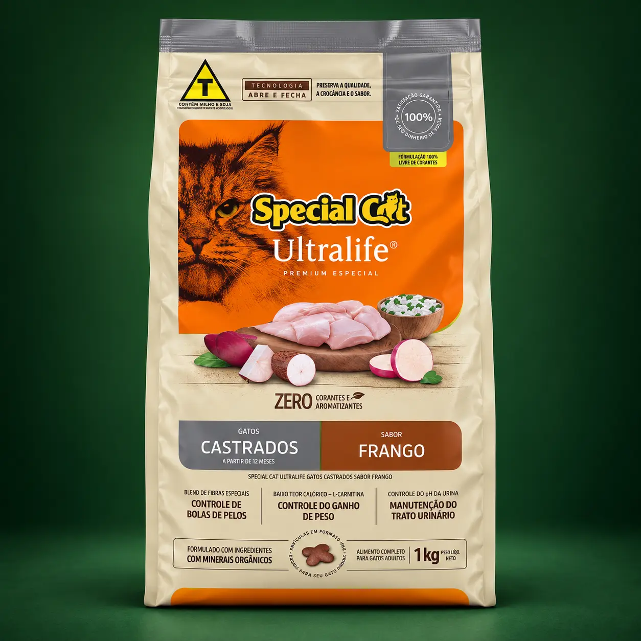 Special Cat Ultralife Gatos Castrados Frango 1kg