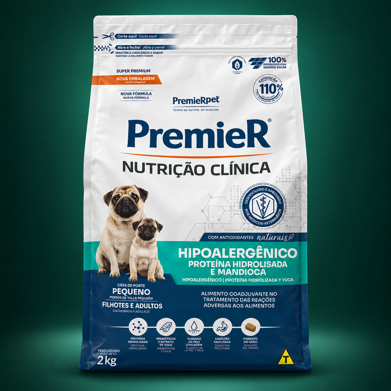 PremieR Nutrição Clínica Hipoalergênico Proteína Hidrolisada e Mandioca