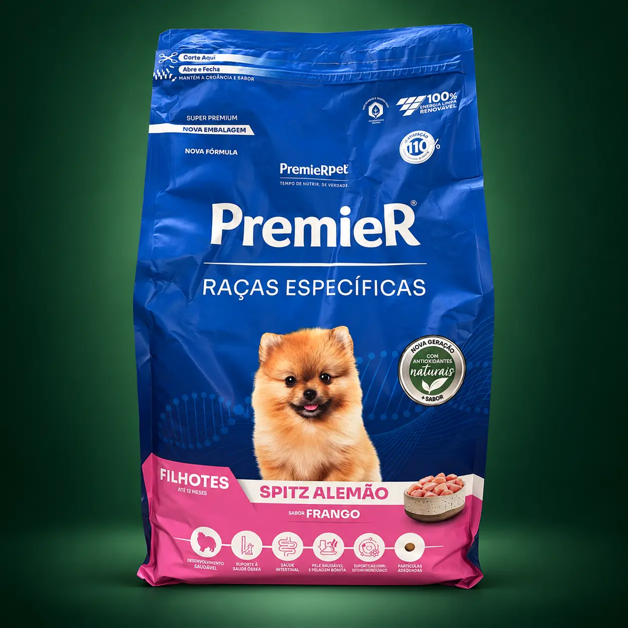 PremieR Raças Específicas Spitz Alemão Filhotes Frango