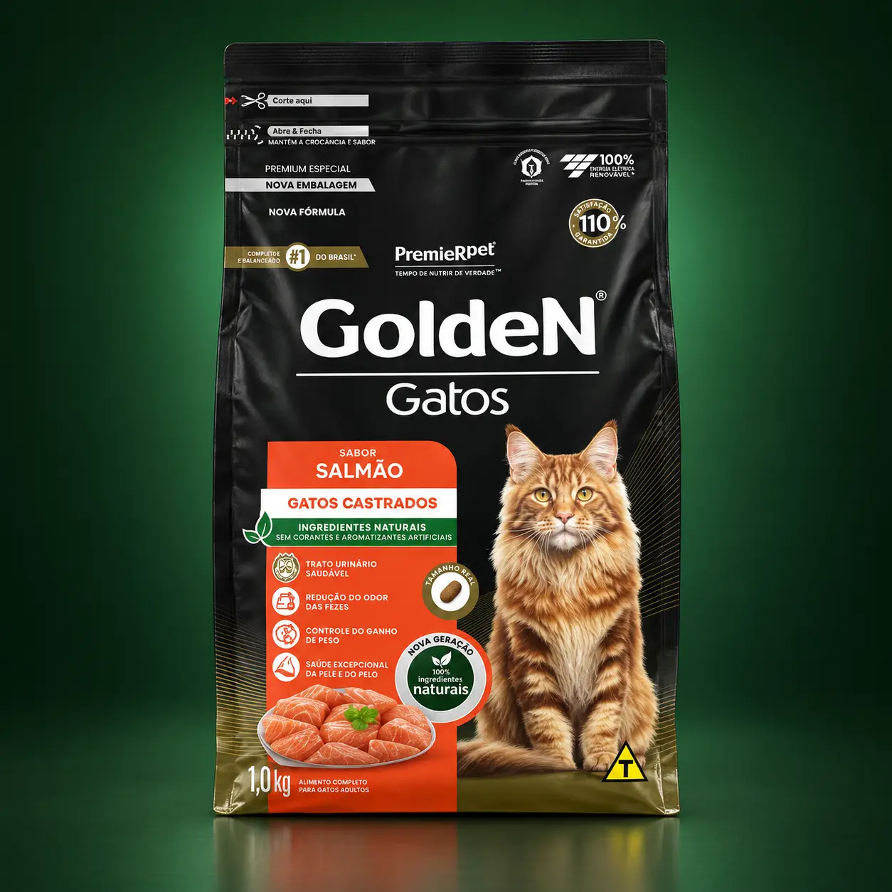 GoldeN Gatos Castrados Sabor Salmão