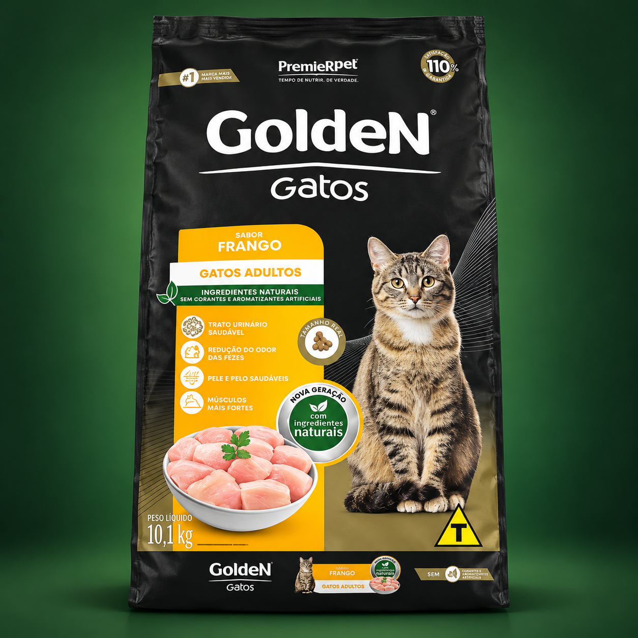 Ração Golden Gatos Adultos Frango 10,1kg